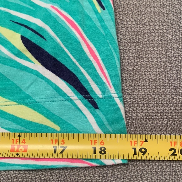 Lilly Pulitzer Tiger Palm Tropical Palm Tree Pattern Dress Tee Shirt Dress - Picture 11 of 13